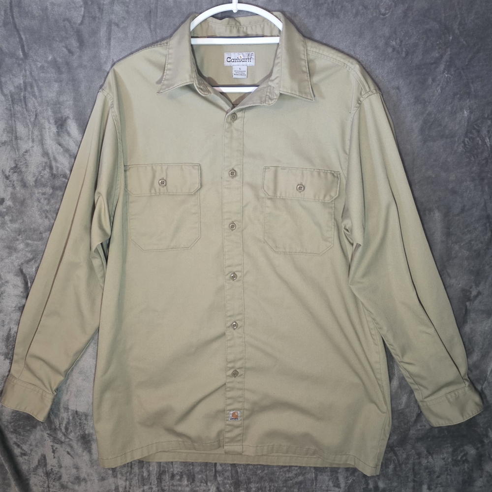 Carhartt Light Tan Work Shirt with Tag